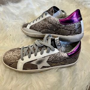 Snakeskin Golden Goose Superstar Sneakers